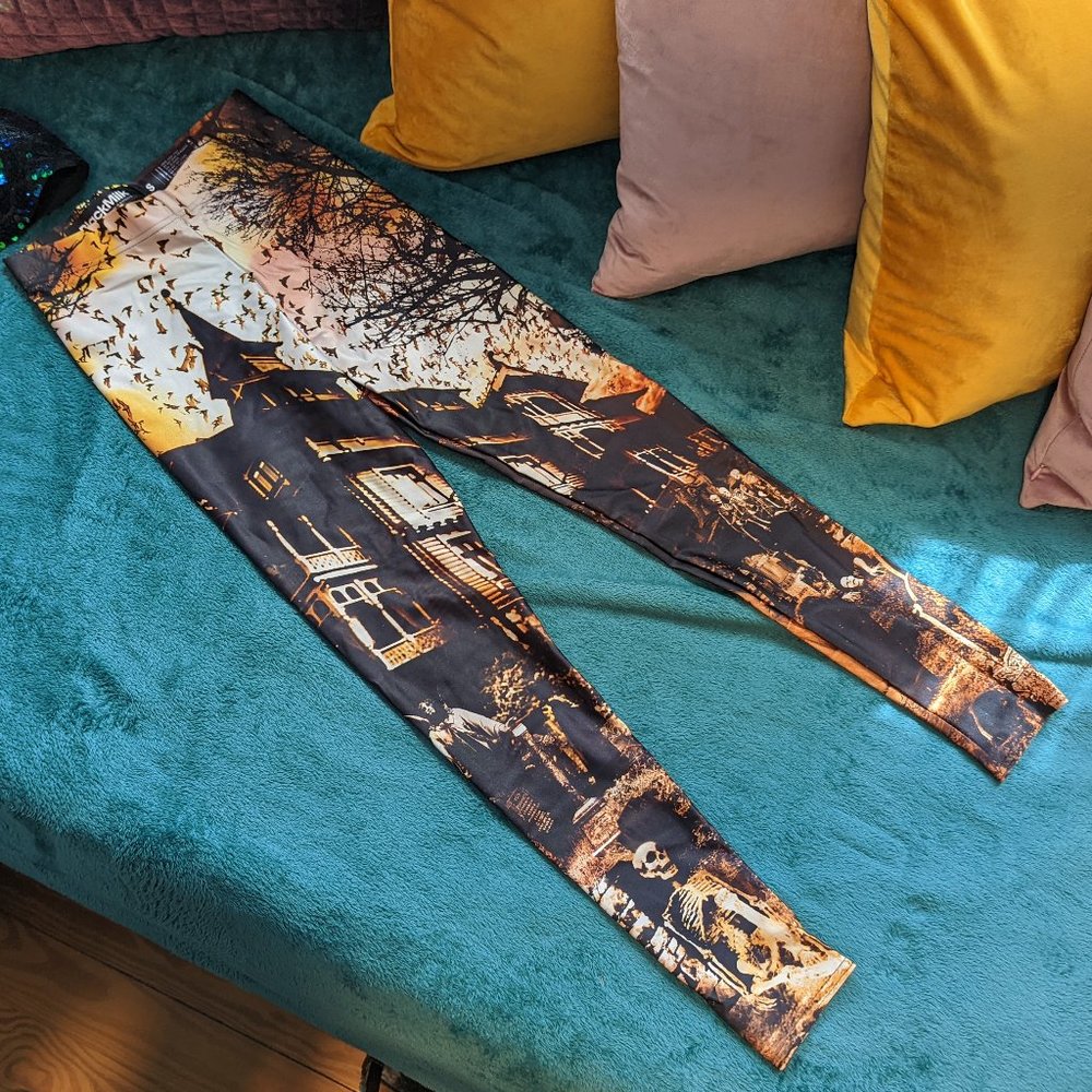 NWOT- Blackmilk Haunted House Leggings - S - Halloween  - never worn